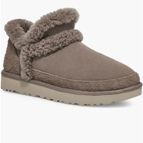 UGG Shoes - UGG Classic Ultra Mini Spillseam Genuine Shearling Bootie (Women)
